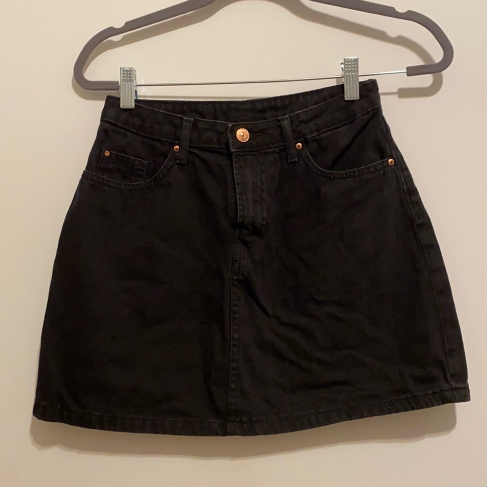 High waisted Jean Skirt